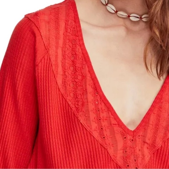 Free People Parisian Nights Tunic Top Size Small - Picture 4 of 9